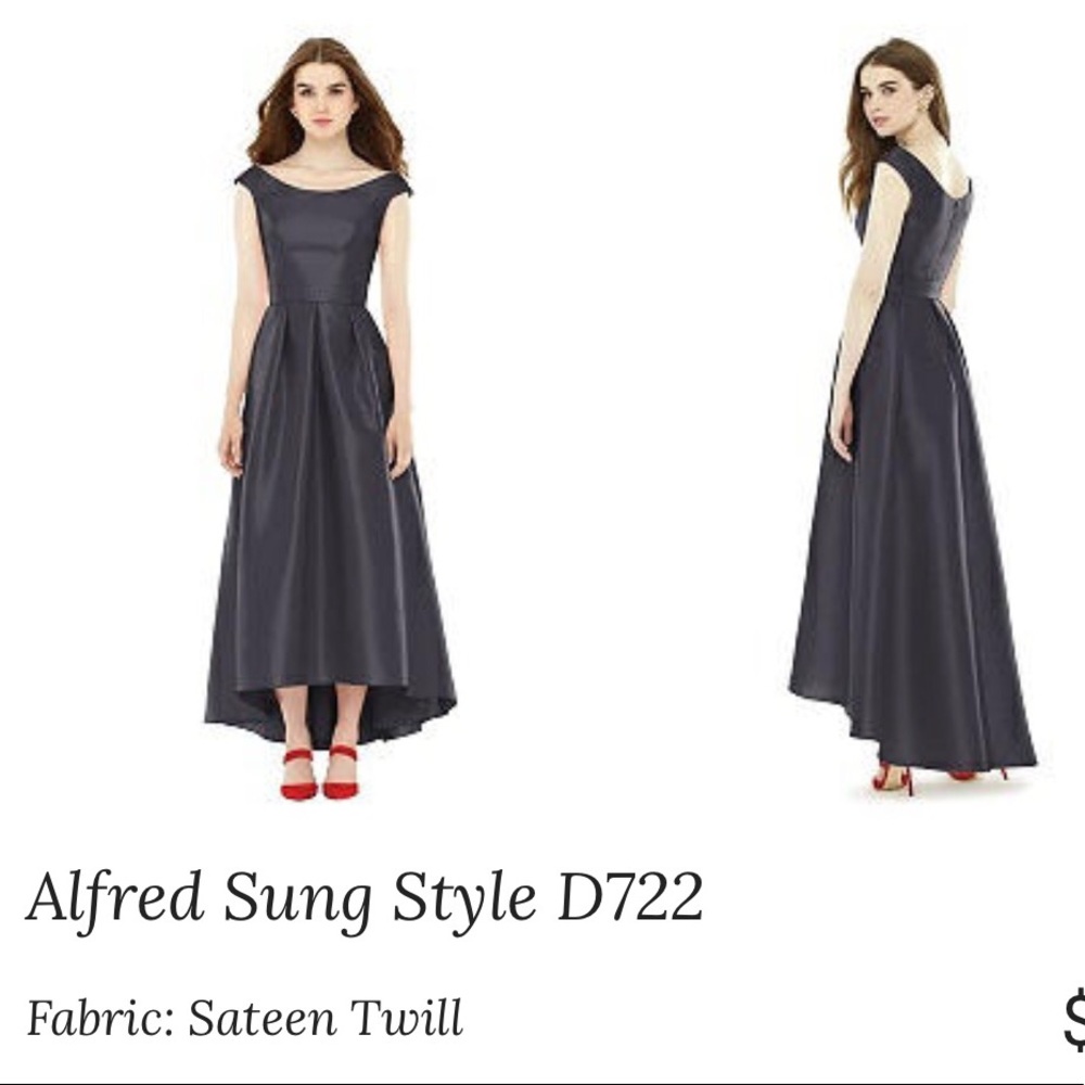 Alfred Sung Style D722 in Onyx- Size 4 (unaltered)